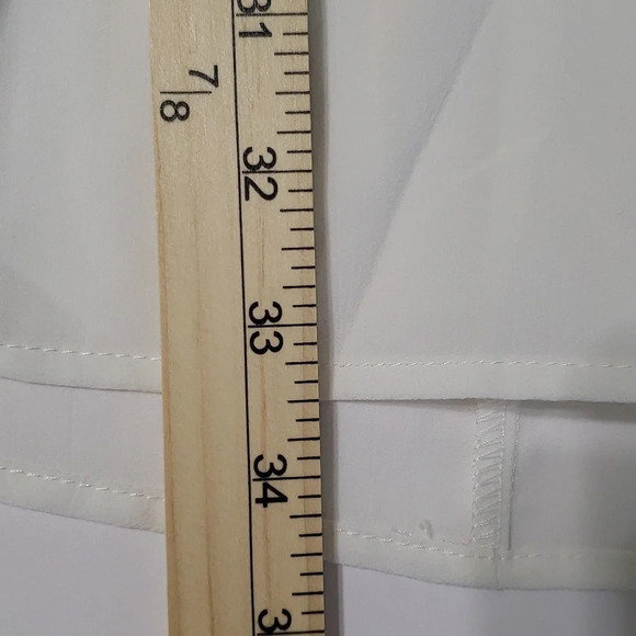 UMGEE Ivory Tunic Crochet Lace Detail 3/4 Length Sleeves Semi-Sheer Size Medium - Picture 11 of 13